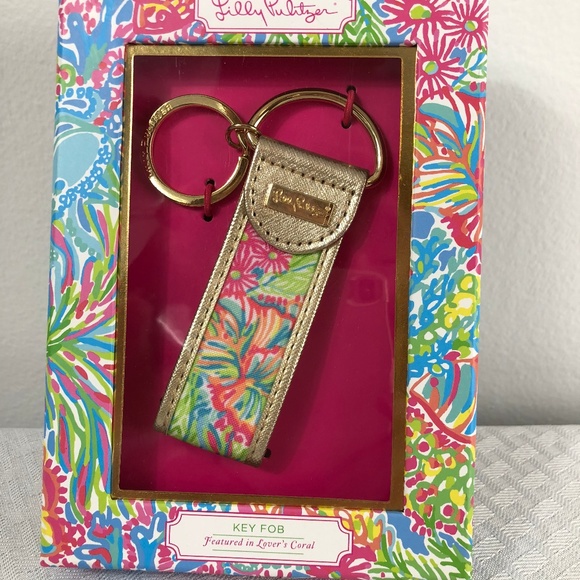 Lilly Pulitzer Accessories - Lilly Pulitzer Key Fob Lover's Coral New in Box